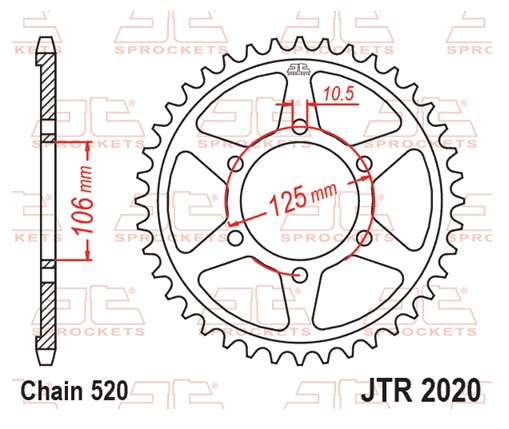 Řetězová sada D.I.D Chain - černý řetěz 520 VX, X-kroužek, kolečko JT pogumované, rozeta JT pro TRIUMPH Tiger 660 / Sport 2021-2024 - Obrázek 6