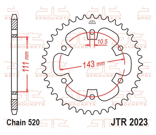 Řetězová sada EK - černý řetěz 520 SRX, X-kroužek, kolečko JT, rozeta JT pro ROYAL ENFIELD Classic 350 2021-2024 - Obrázek 7