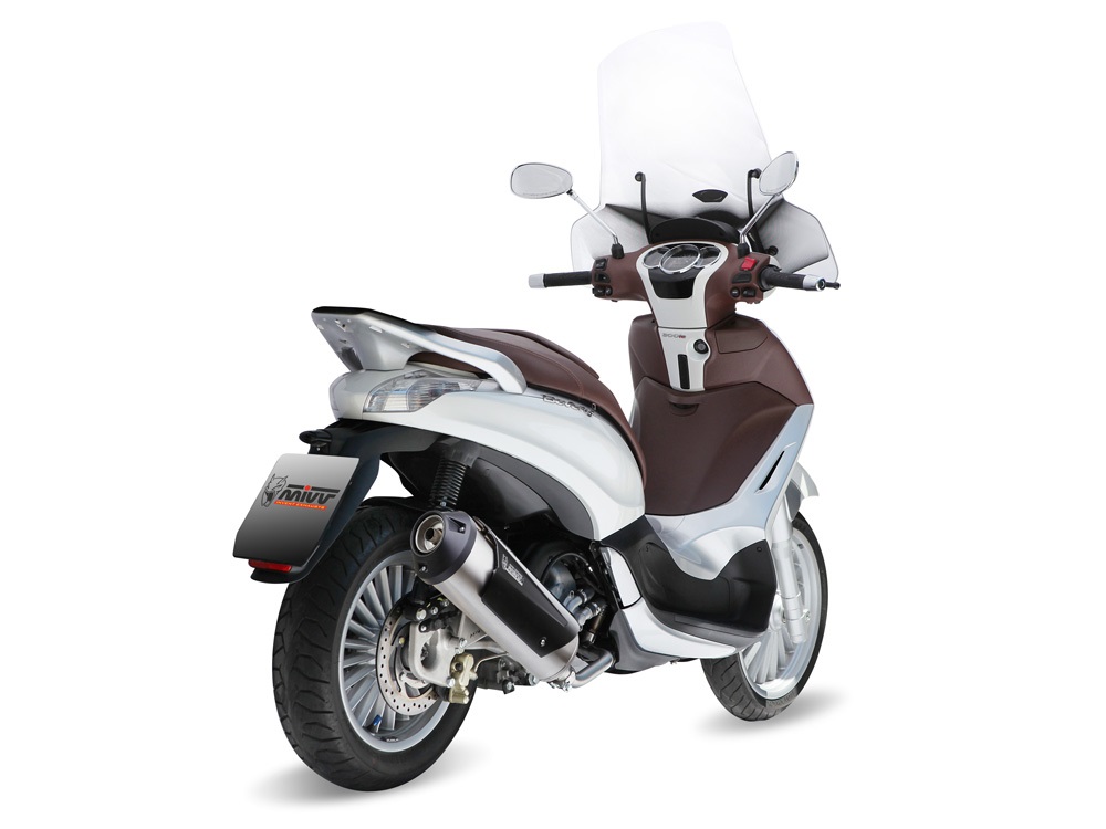 Výfuk kompletní 1x1 MIVV C.PG.0013.K Nerez katalyzovaný tlumič pro PIAGGIO/VESPA Beverly 125 2010-2012, PIAGGIO/VESPA Beverly 300 2010-2013 - Obrázek 2