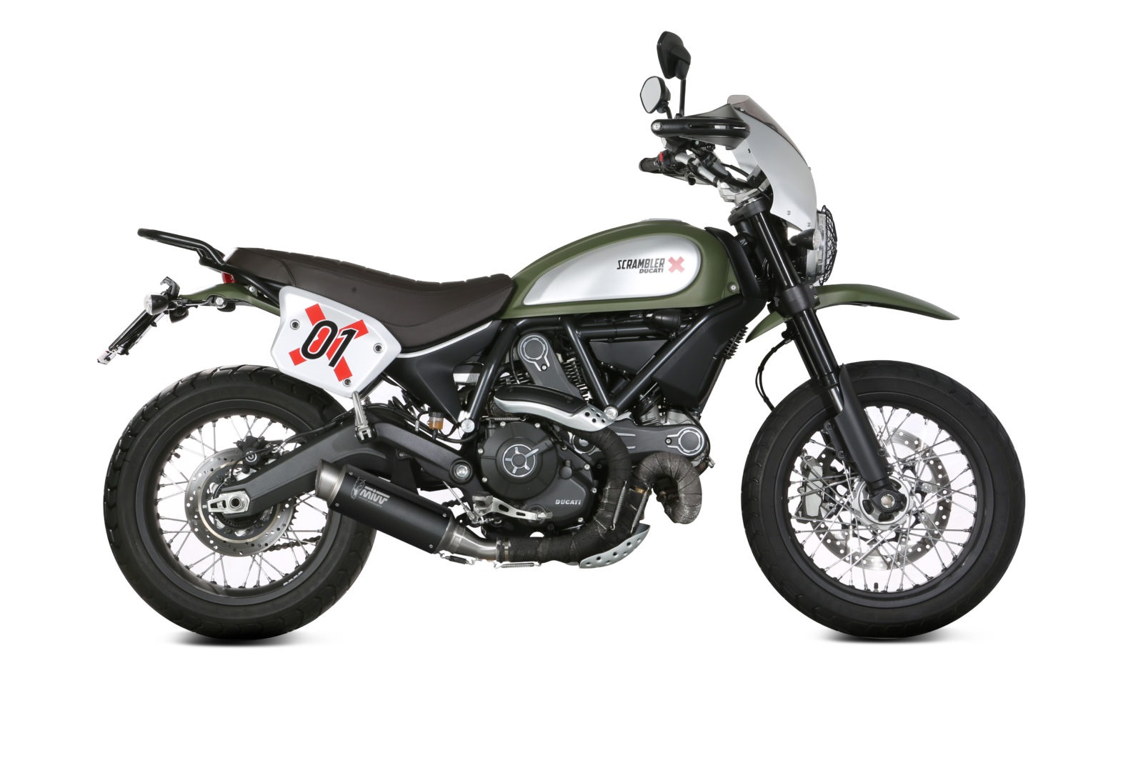 Koncovka výfuku MIVV GP PRO D.035.LXBP Černá ocel pro DUCATI Scrambler 800 2015-2020 - Obrázek 2