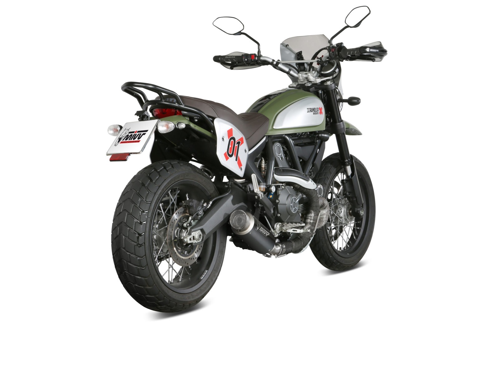 Koncovka výfuku MIVV GP PRO D.035.LXBP Černá ocel pro DUCATI Scrambler 800 2015-2020 - Obrázek 3