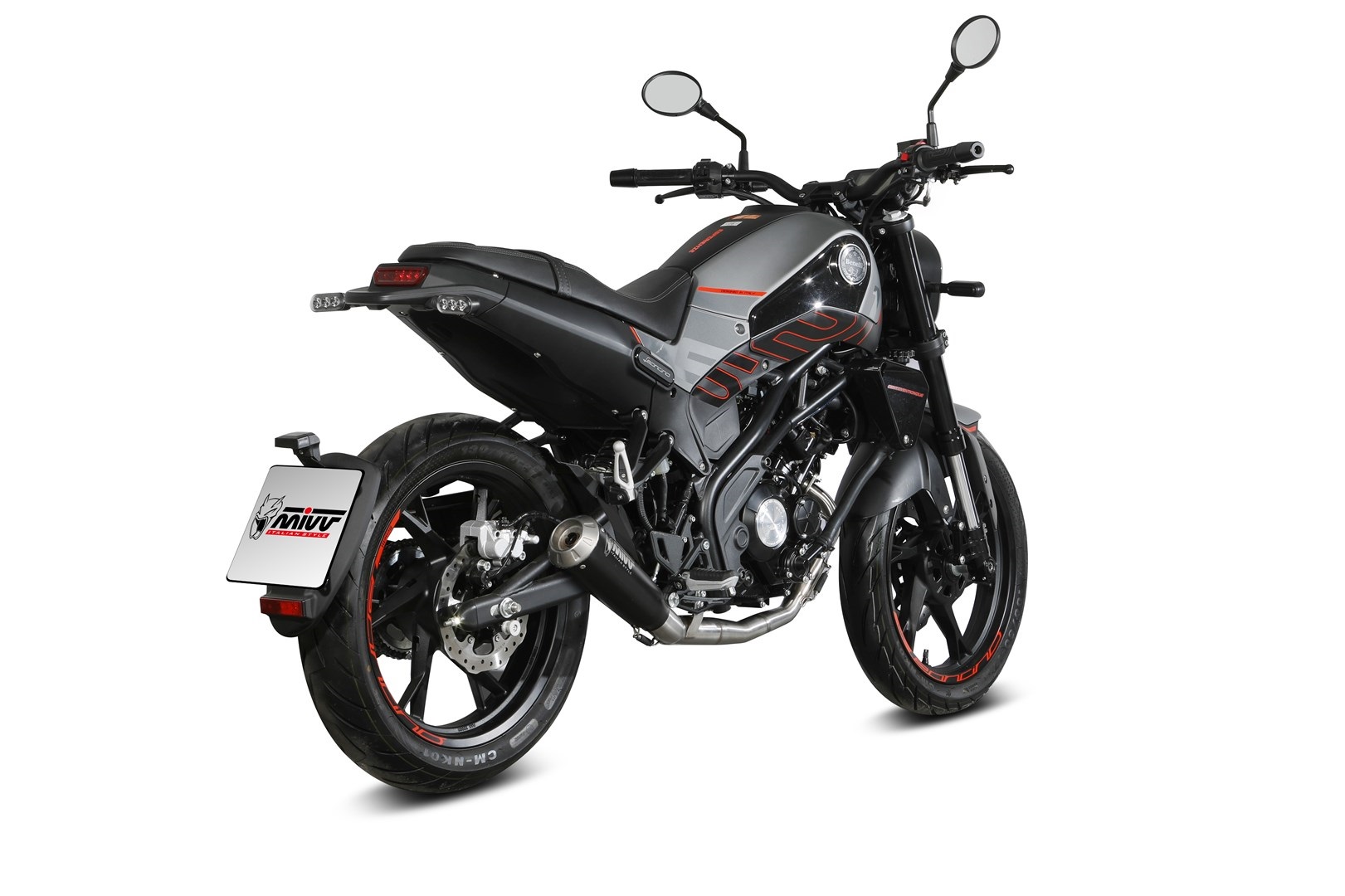 Výfuk kompletní 1x1 MIVV X-M1 E.007.LC4B černá pro BENELLI Leoncino 125 2022-2024 - Obrázek 3
