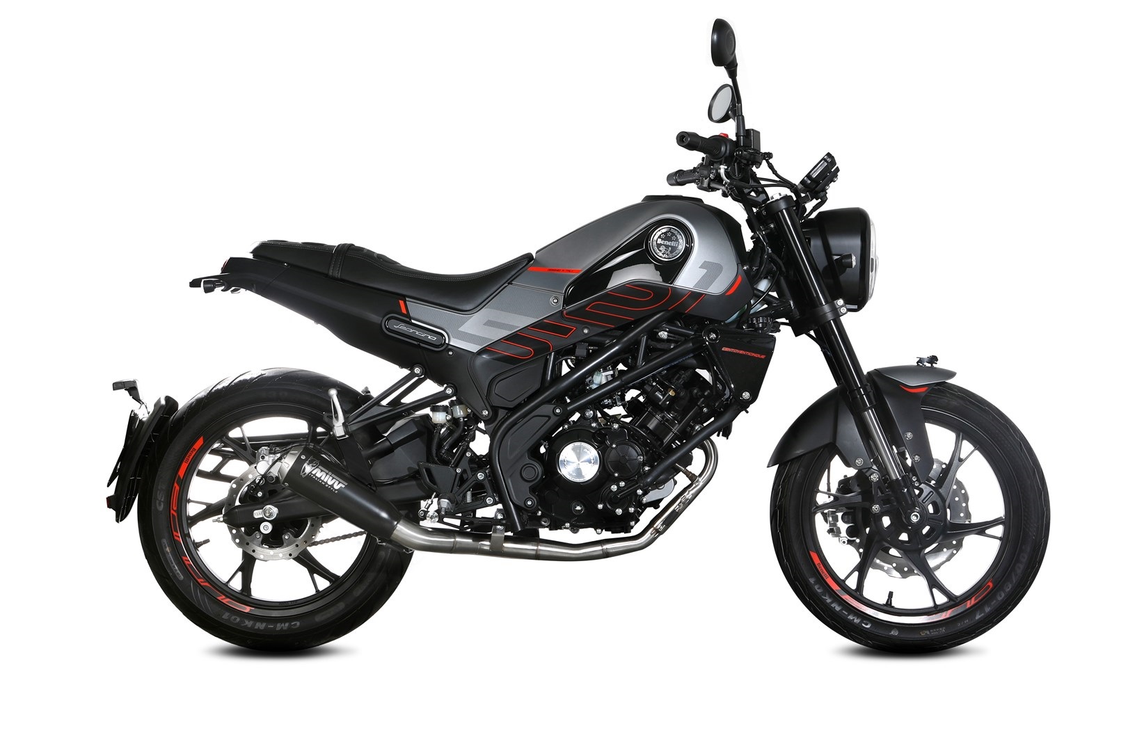 Výfuk kompletní 1x1 MIVV X-M1 E.007.LC4B černá pro BENELLI Leoncino 125 2022-2024 - Obrázek 2