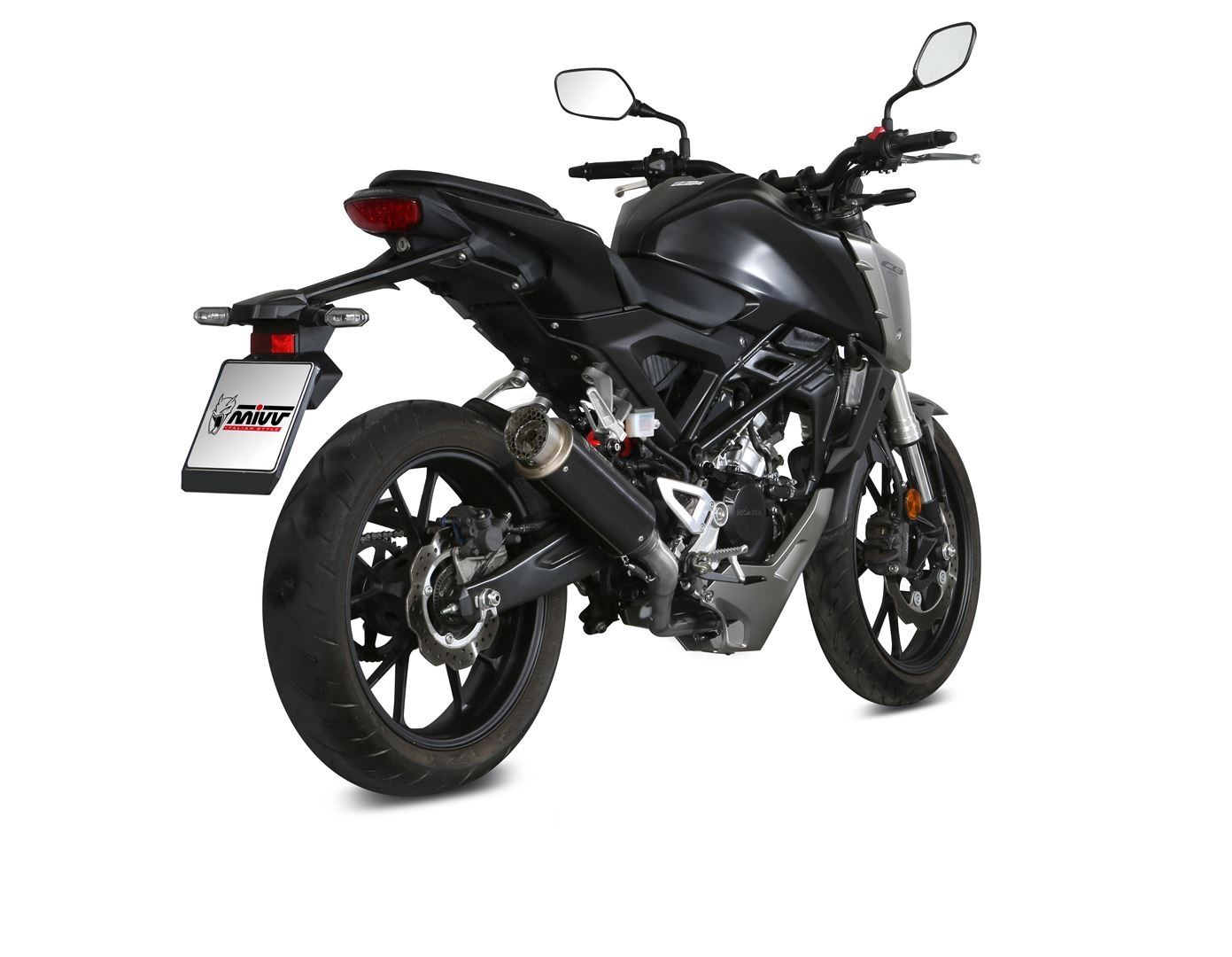 Výfuk kompletní 1x1 MIVV GP PRO H.074.LXBP Černá ocel pro HONDA CB 125 R 2018-2020 - Obrázek 3
