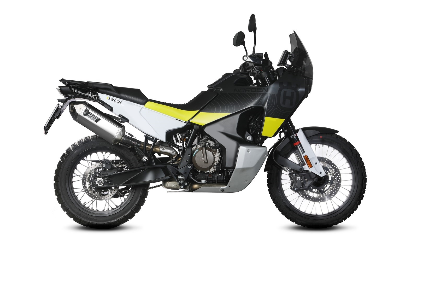Koncovka výfuku MIVV SPEED EDGE HU.002.LRX Nerez pro HUSQVARNA Norden 901 2022-2026 - Obrázek 3