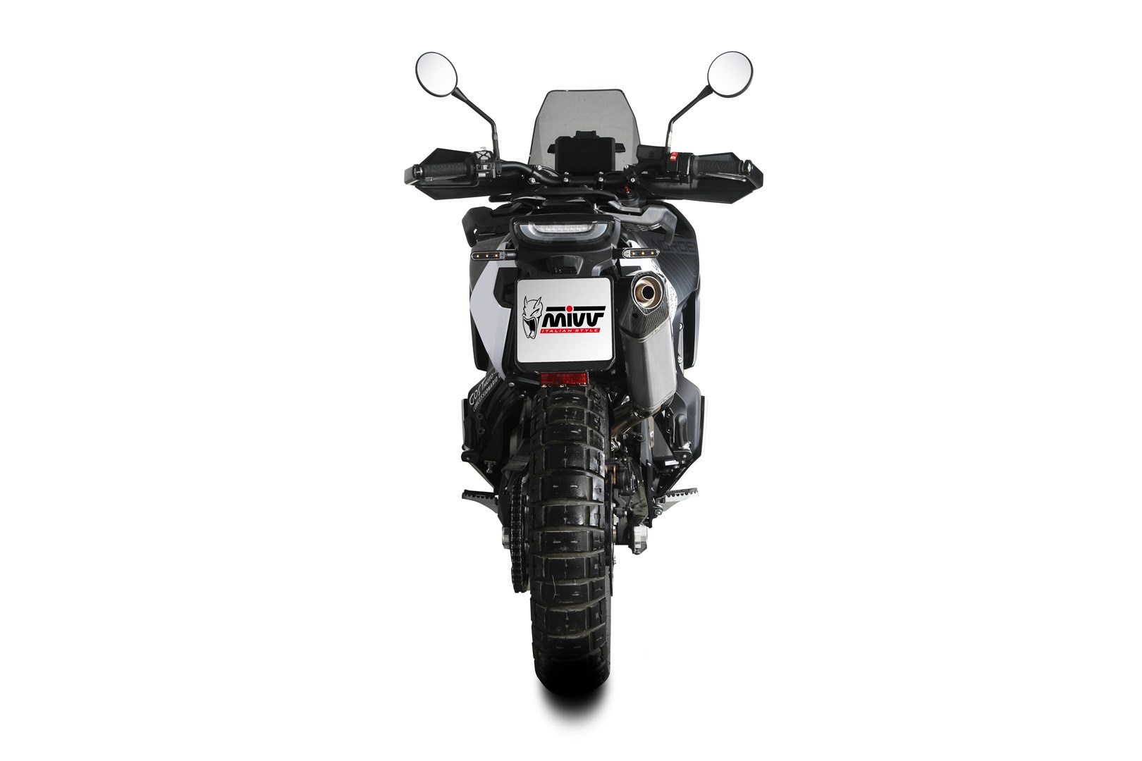 Koncovka výfuku MIVV SPEED EDGE HU.002.LRX Nerez pro HUSQVARNA Norden 901 2022-2026 - Obrázek 2