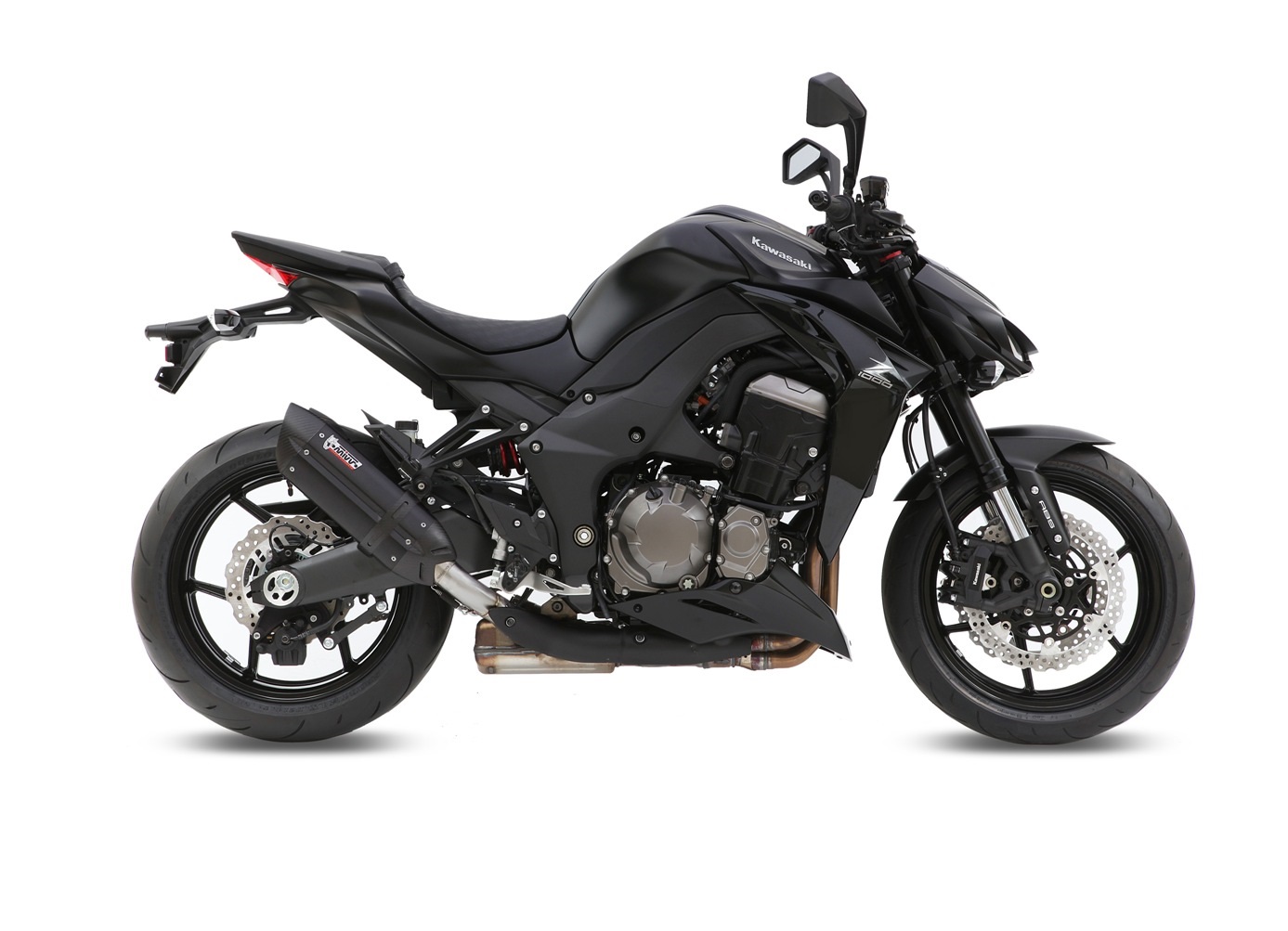 2 koncovky výfuku MIVV SUONO K.039.L9 Černá ocel pro KAWASAKI Z 1000 2014-2020 - Obrázek 2