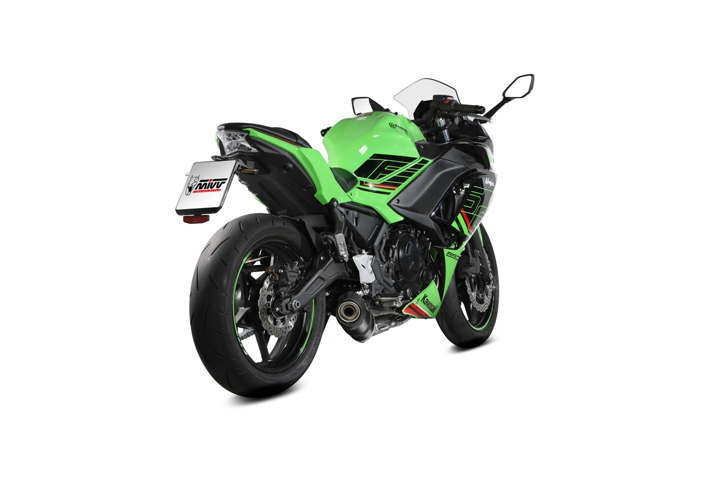 Výfuk kompletní 2x1 MIVV OVAL K.057.K3C Uhlík s uhlíkovým krytem pro KAWASAKI Z 650 2024-2026, KAWASAKI Ninja 650 2024-2026 - Obrázek 4
