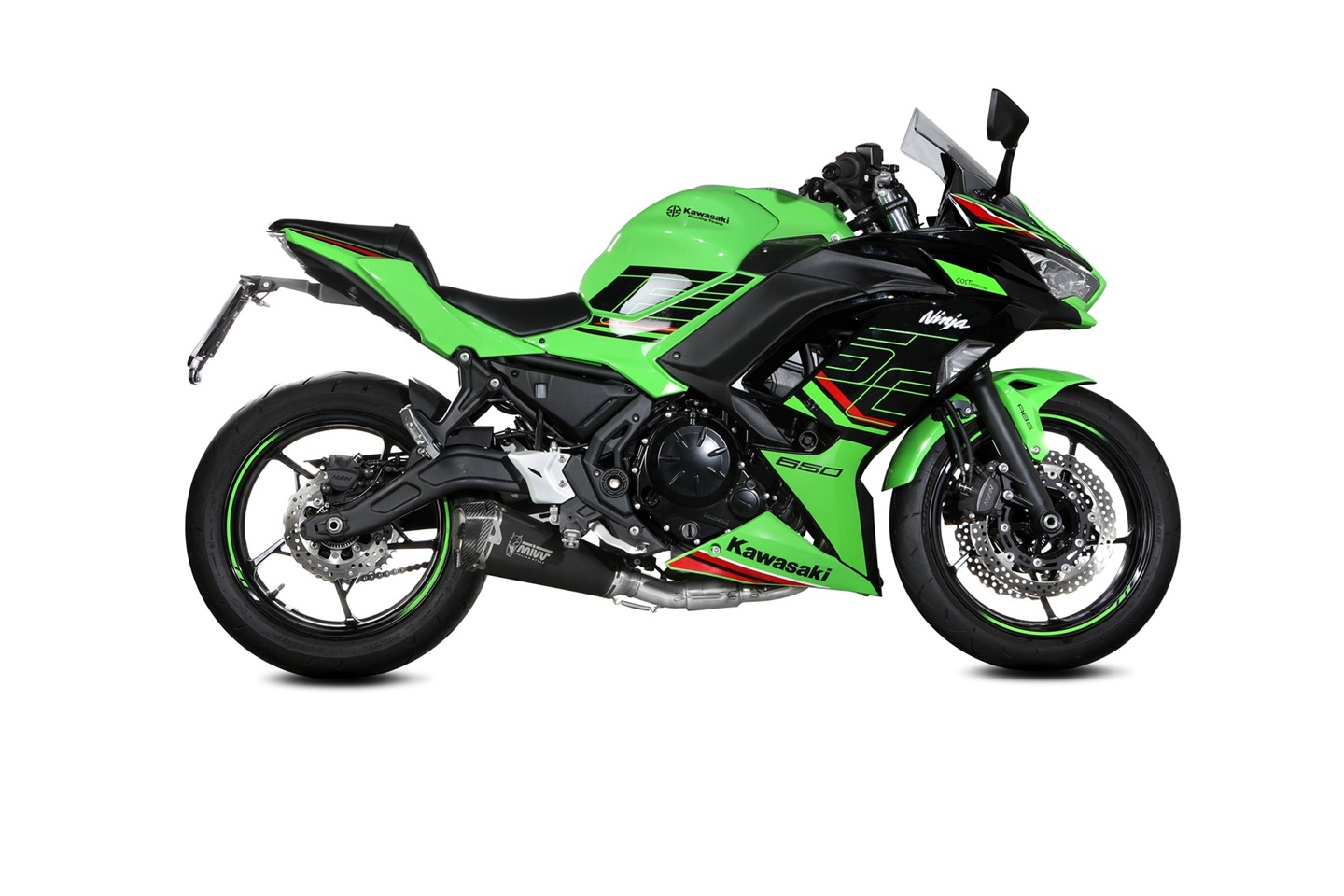Výfuk kompletní 2x1 MIVV DELTA RACE K.057.KDRB černá pro KAWASAKI Z 650 2024-2026, KAWASAKI Ninja 650 2024-2026 - Obrázek 2