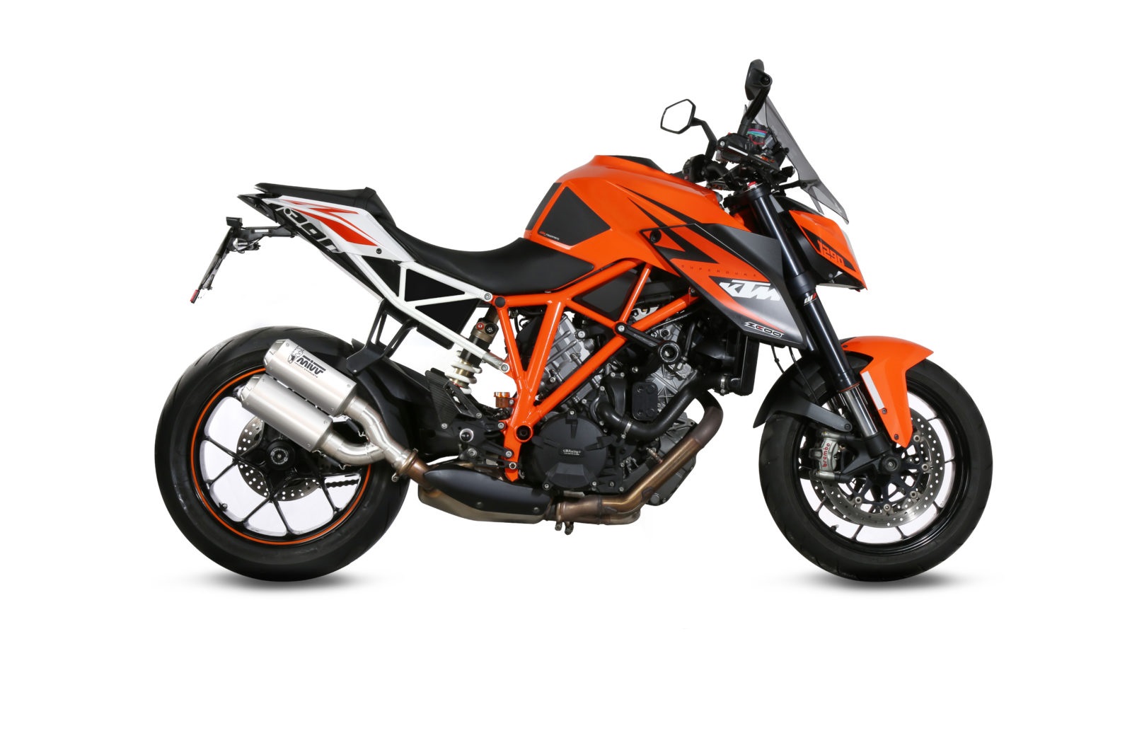 2 koncovky výfuku MIVV MK3 KT.022.LM3X Nerez pro KTM Super Duke 1290 / R 2014-2019 - Obrázek 2