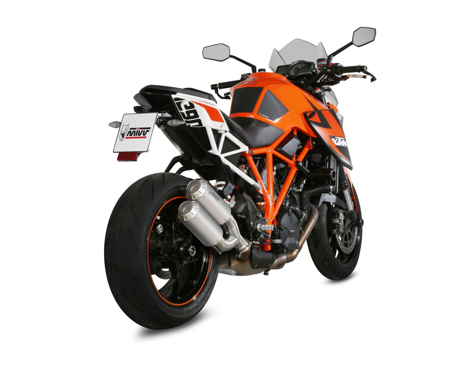 2 koncovky výfuku MIVV MK3 KT.022.LM3X Nerez pro KTM Super Duke 1290 / R 2014-2019 - Obrázek 3