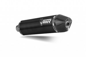 Koncovka výfuku MIVV STR-1 M.KT.032.LXBC černá pro KTM Enduro 690 / R 2021-2024, KTM SMC (R) 690 2019-2024