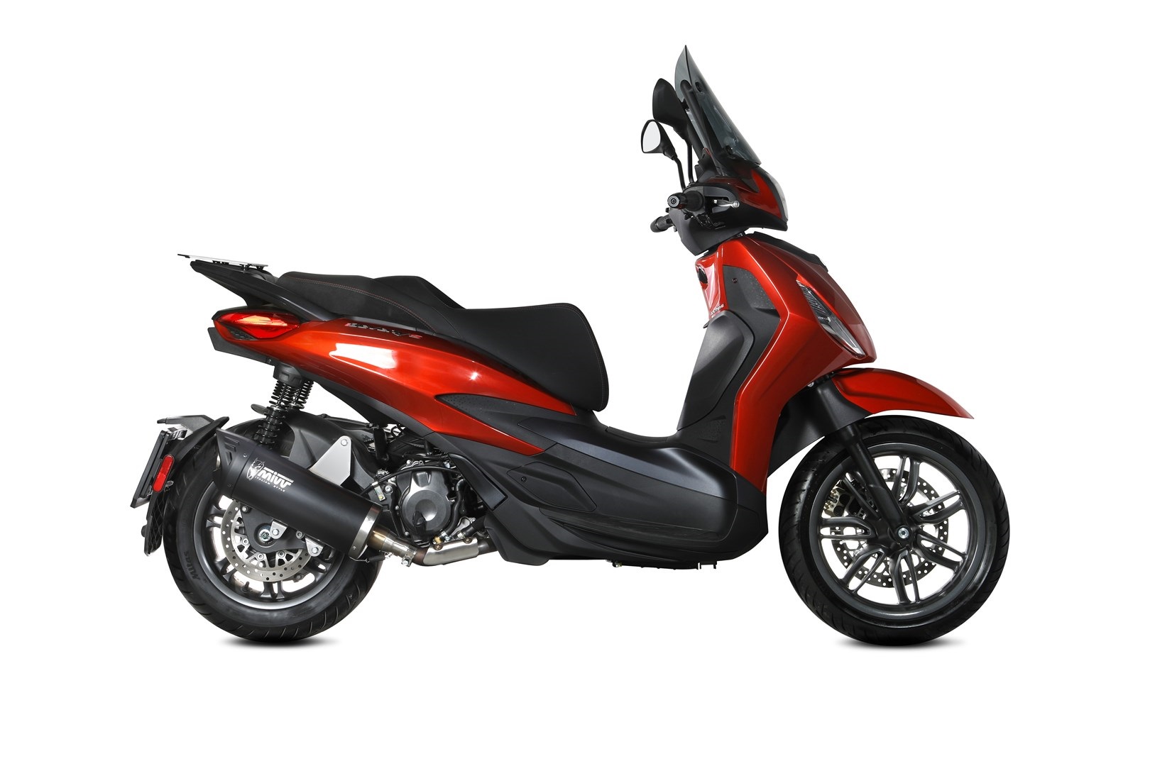 Koncovka výfuku MIVV MOVER MV.PG.0005.LV Černá nerezová ocel pro PIAGGIO/VESPA Beverly 400 / S 2021-2024 - Obrázek 2