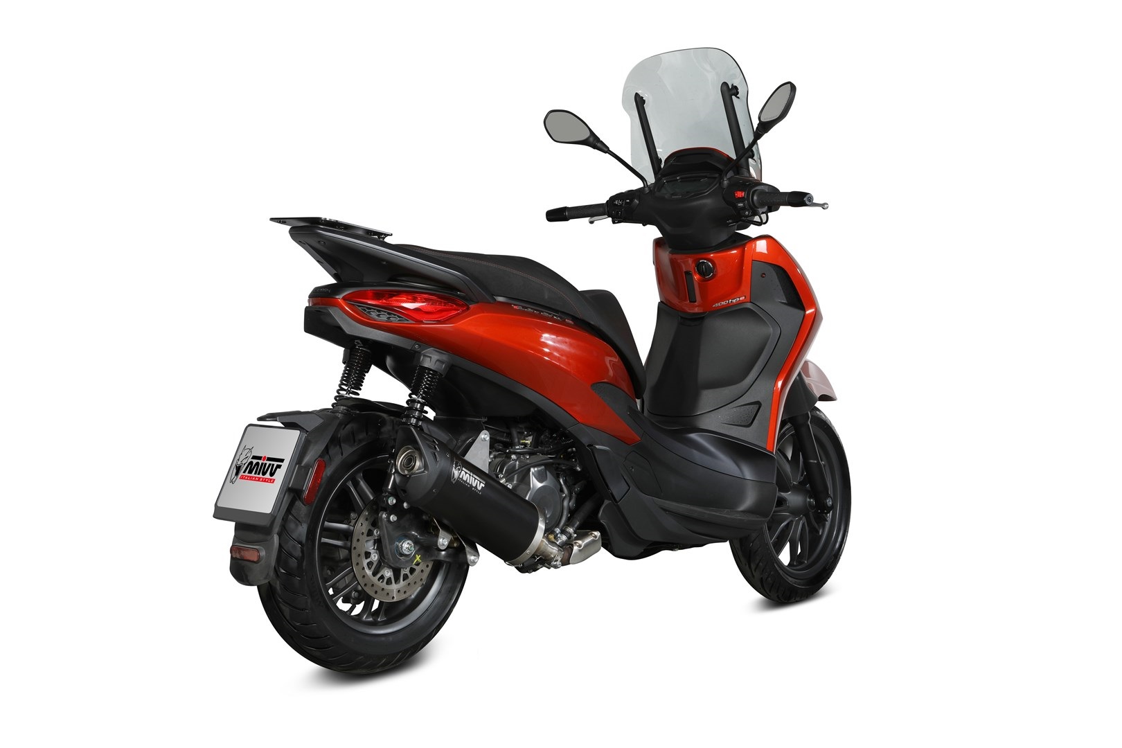 Koncovka výfuku MIVV MOVER MV.PG.0005.LV Černá nerezová ocel pro PIAGGIO/VESPA Beverly 400 / S 2021-2024 - Obrázek 3