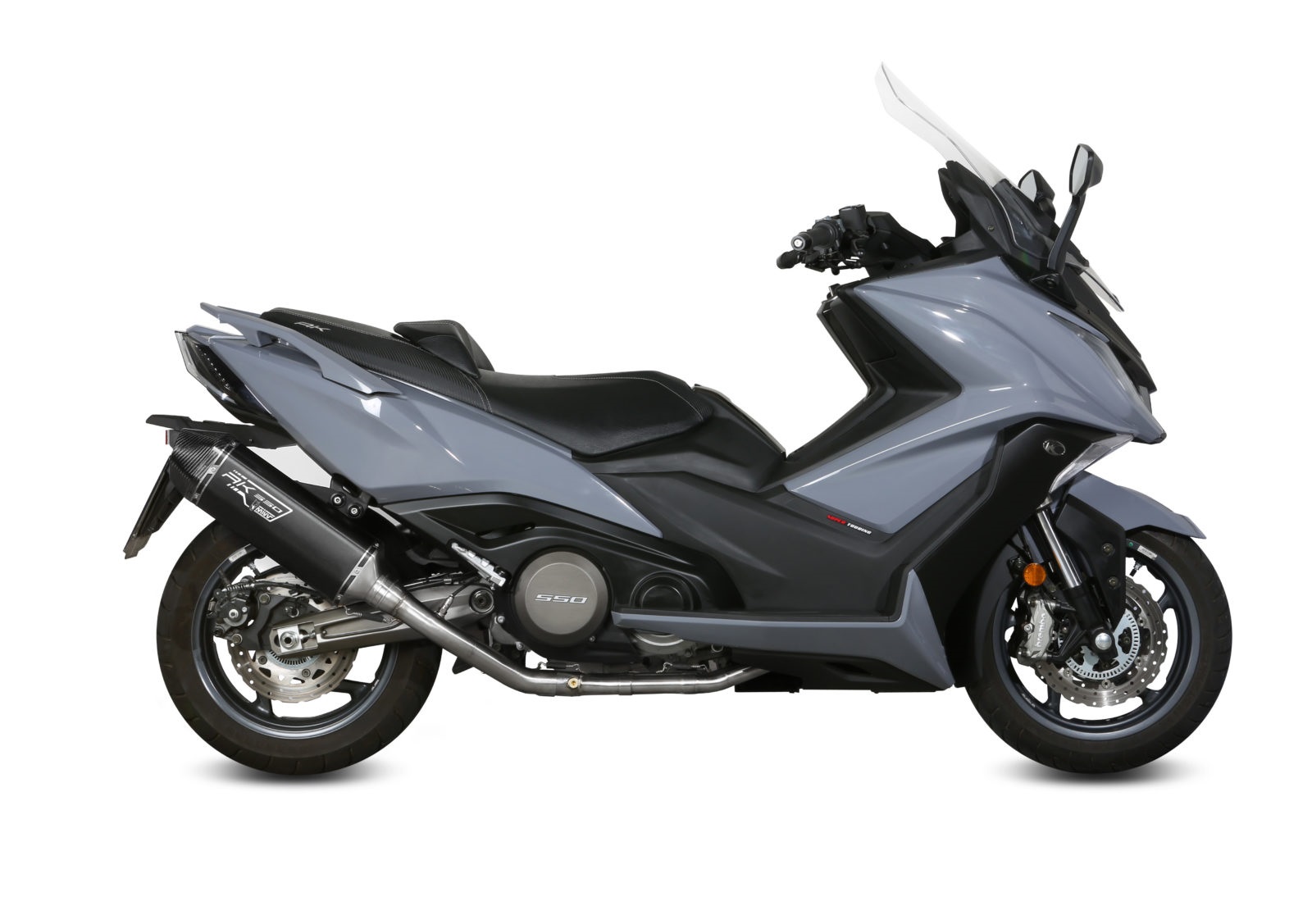 Výfuk kompletní 2x1 MIVV SPEED EDGE O.009.LRB Černá ocel pro KYMCO AK 550 2017-2020 - Obrázek 2