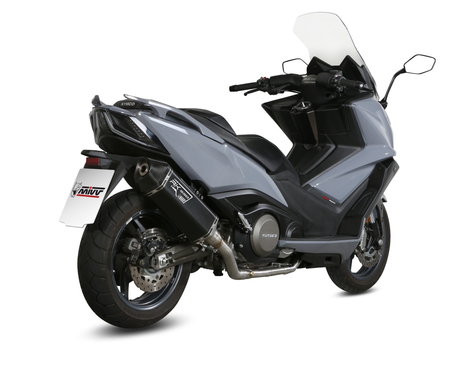 Výfuk kompletní 2x1 MIVV SPEED EDGE O.009.LRB Černá ocel pro KYMCO AK 550 2017-2020 - Obrázek 3