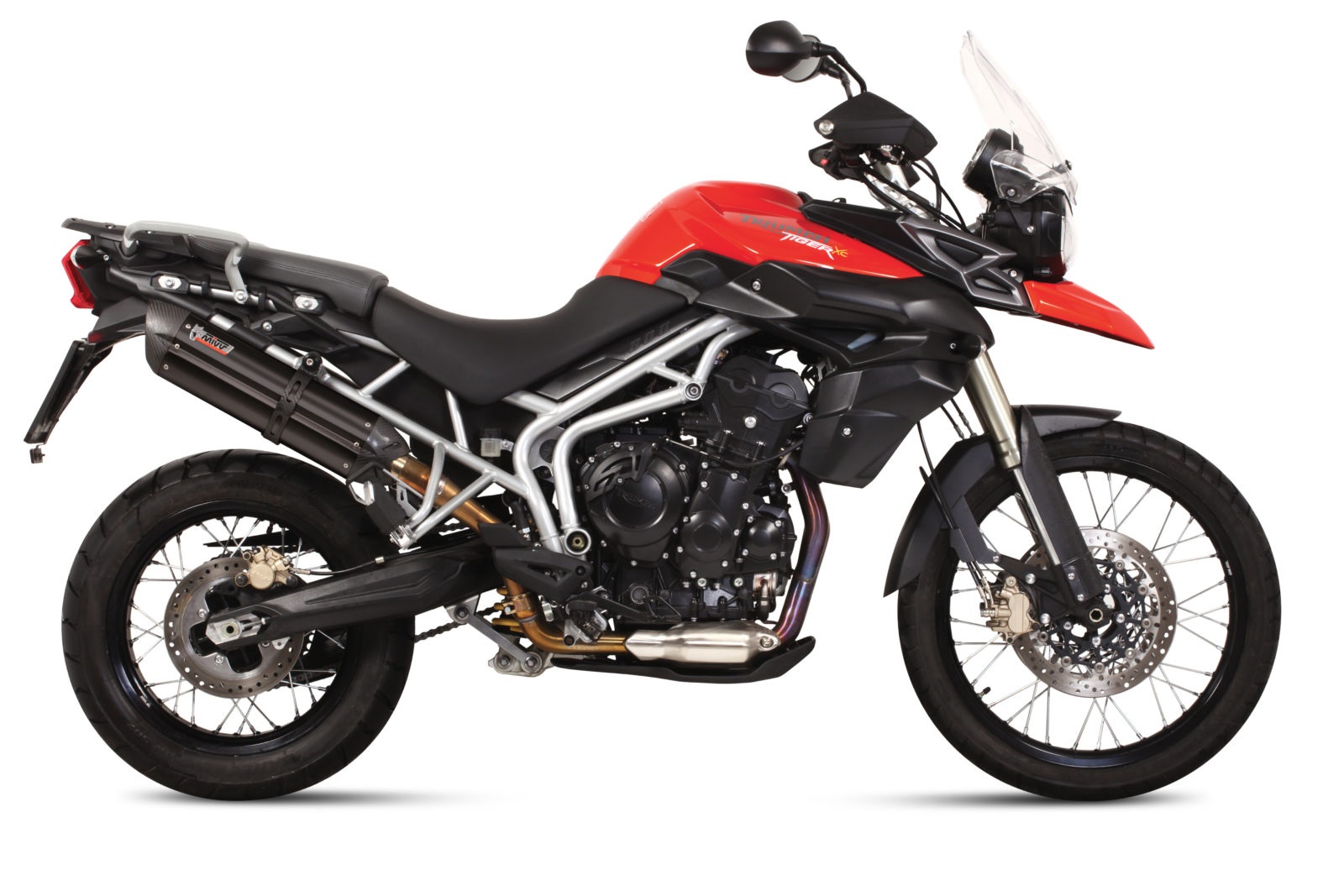 Koncovka výfuku MIVV SUONO T.011.L9 Černá ocel pro TRIUMPH Tiger 800 / Sport 2011-2016 - Obrázek 2