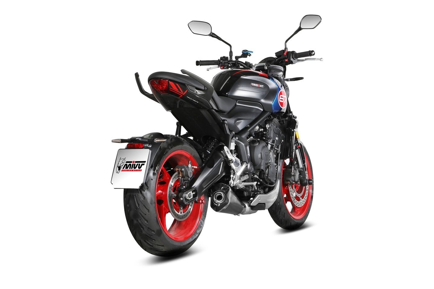 Výfuk kompletní 3x1 MIVV DELTA RACE T.029.KDRB černá pro TRIUMPH Trident 660 2025-2026 - Obrázek 3