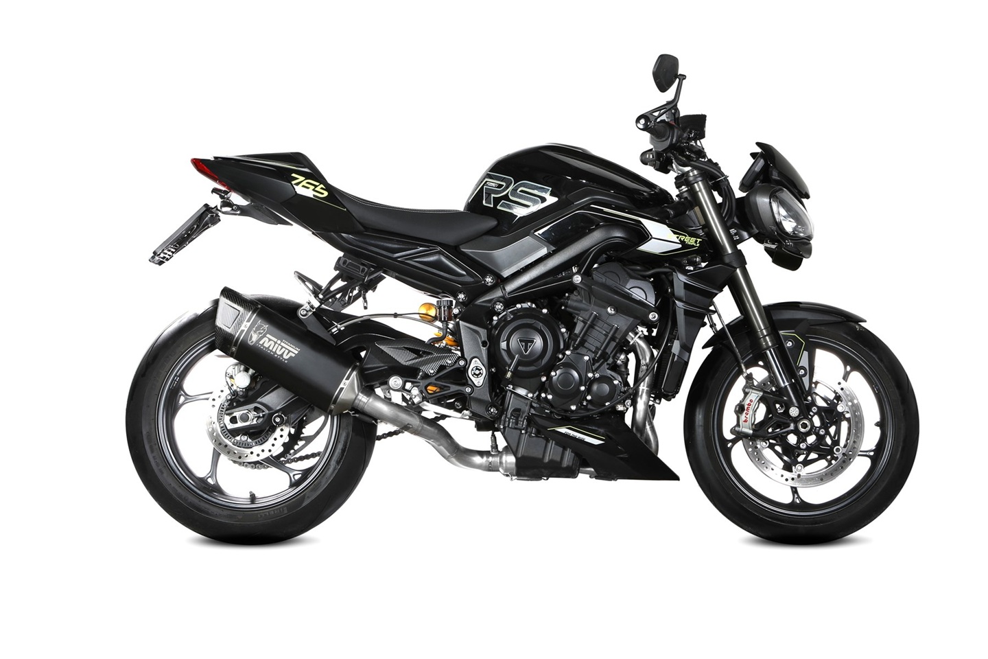 Výfuk kompletní 3x1 MIVV SR-1 T.030.KR1TB Černý titan pro TRIUMPH Street Triple 765 / R / RS 2025-2026 - Obrázek 2