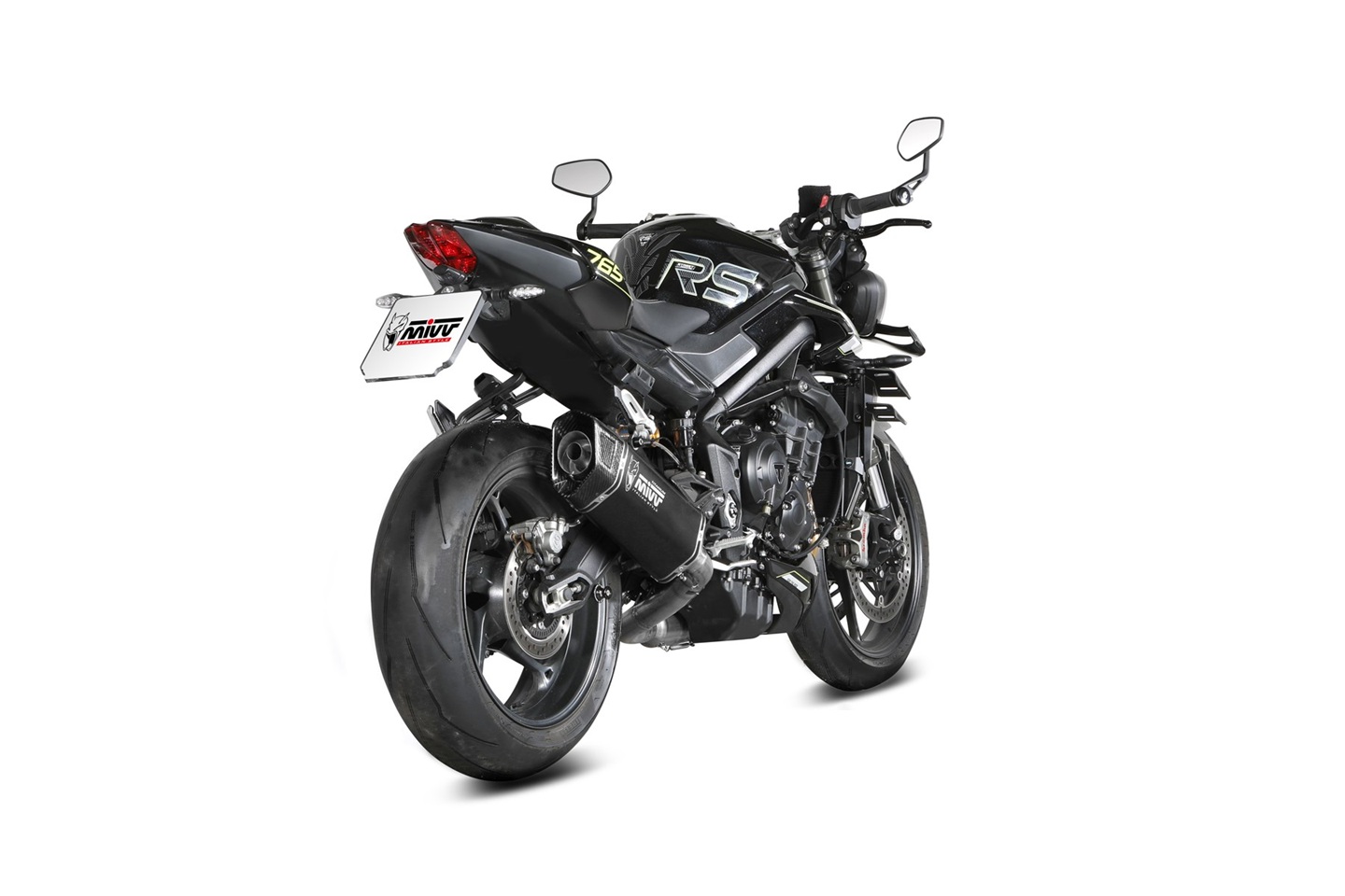 Výfuk kompletní 3x1 MIVV SR-1 T.030.KR1TB Černý titan pro TRIUMPH Street Triple 765 / R / RS 2025-2026 - Obrázek 3