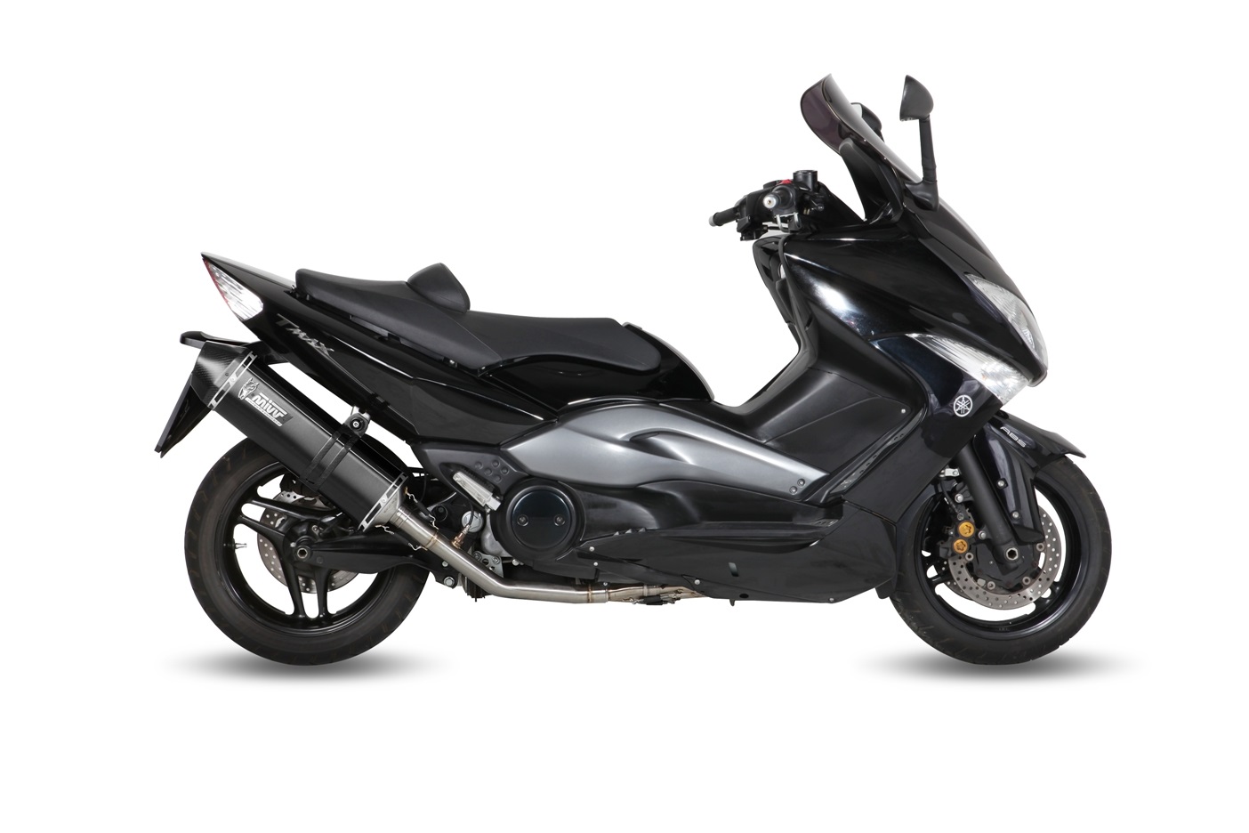 Výfuk kompletní 2x1 MIVV SPEED EDGE Y.035.LRB Černá ocel pro YAMAHA XP 500 T-MAX 2008-2011 - Obrázek 2