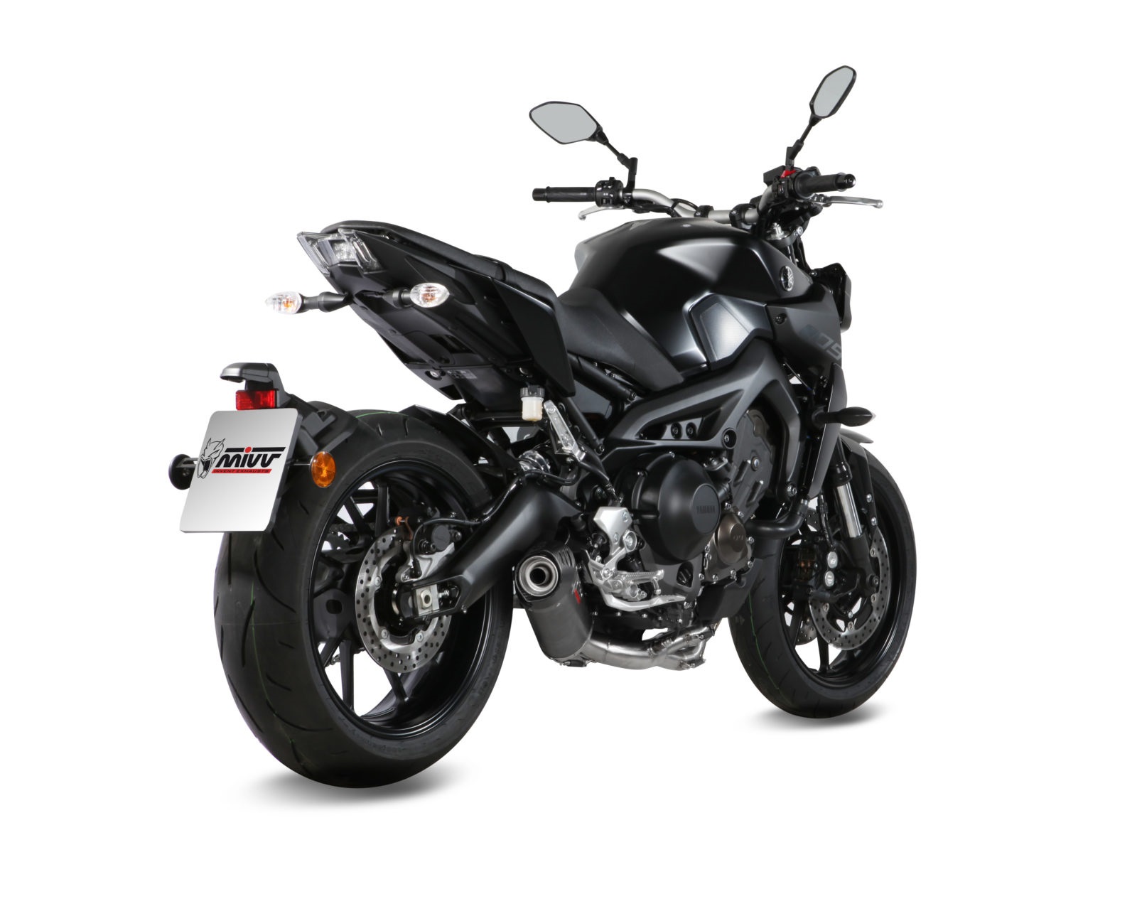 Výfuk kompletní 3x1 MIVV OVAL Y.042.L3C Karbon / Karbonové víčko pro YAMAHA MT-09 850 / 890 2013-2020 - Obrázek 3