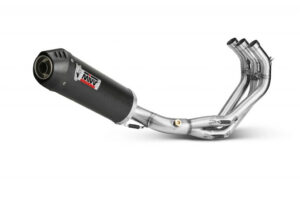 Výfuk kompletní 3x1 MIVV OVAL Y.042.L3C Karbon / Karbonové víčko pro YAMAHA MT-09 850 / 890 2013-2020