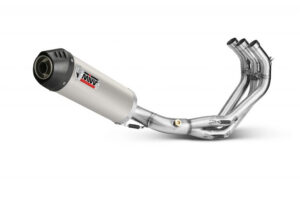 Výfuk kompletní 3x1 MIVV OVAL Y.042.L4C Titan / Karbonové víčko pro YAMAHA MT-09 850 / 890 2013-2020