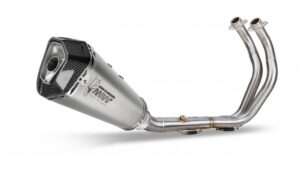 Výfuk kompletní 2x1 MIVV DELTA RACE Y.044.LDRX Stainless Steel / Carbon cap pro YAMAHA MT-07 700 2014-2020