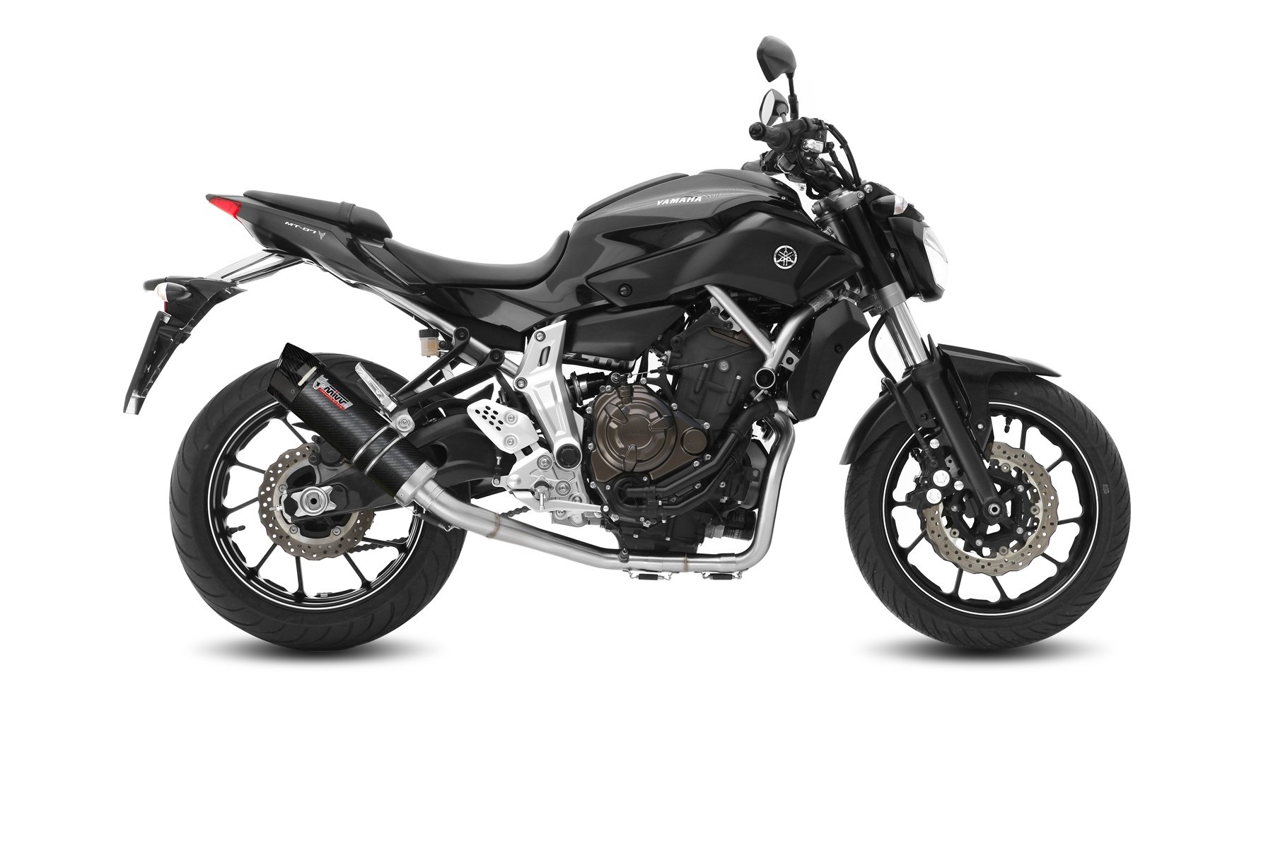 Výfuk kompletní 2x1 MIVV GP Y.045.L2SC Uhlík s uhlíkovým krytem pro YAMAHA MT-07 700 2014-2024 - Obrázek 2