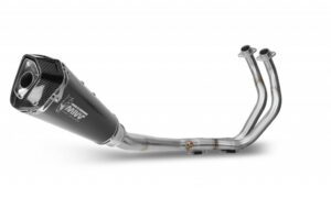 Výfuk kompletní 2x1 MIVV DELTA RACE Y.045.LDRB Černá ocel pro YAMAHA MT-07 700 2014-2024