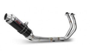 Výfuk kompletní 2x1 MIVV GP Y.045.LXB Černá ocel d105 pro YAMAHA MT-07 700 2014-2024