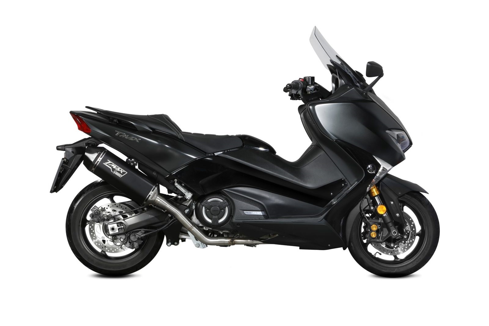 Výfuk kompletní 2x1 MIVV SPEED EDGE Y.061.LRB černá pro YAMAHA XP 530 T-MAX 2017-2019, YAMAHA XP 560 T-MAX 2020-2021 - Obrázek 2