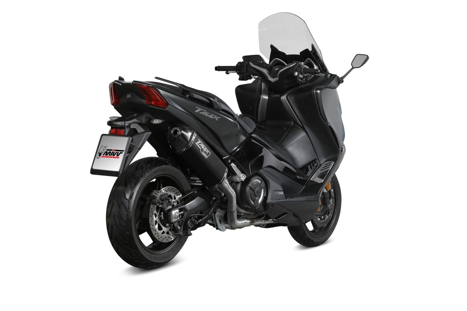 Výfuk kompletní 2x1 MIVV SPEED EDGE Y.061.LRB černá pro YAMAHA XP 530 T-MAX 2017-2019, YAMAHA XP 560 T-MAX 2020-2021 - Obrázek 3