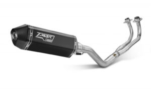 Výfuk kompletní 2x1 MIVV SPEED EDGE Y.061.LRB černá pro YAMAHA XP 530 T-MAX 2017-2019, YAMAHA XP 560 T-MAX 2020-2021