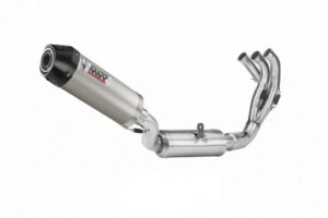 Výfuk kompletní 3x1 MIVV OVAL Y.069.L4C Titan / Karbonové víčko pro YAMAHA Tracer 9 2021-2024
