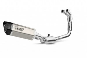 Výfuk kompletní 2x1 MIVV SR-1 Y.071.LR1T Titan pro YAMAHA YZF-R7 2022-2024