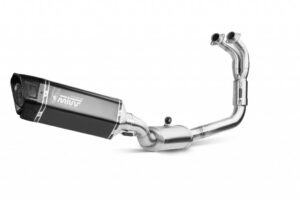 Výfuk kompletní 2x1 MIVV SR-1 Y.071.LR1TB Černý titan pro YAMAHA YZF-R7 2022-2024