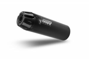 Výfuk kompletní 1x1 MIVV HR-1 Y.075.LH1BG Černý s uhlíkovou koncovkou pro YAMAHA XSR 125 2022-2024
