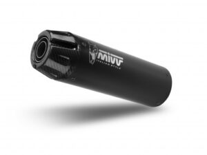 Výfuk kompletní 2x1 MIVV HR-1 Y.077.LH1BG Černý s uhlíkovou koncovkou pro YAMAHA XSR 700 2021-2024