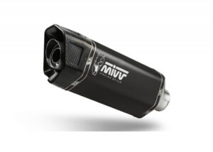 Výfuk kompletní 2x1 MIVV SR-1 Y.080.LR1XB černá pro YAMAHA XP 560 T-MAX 2025-2026