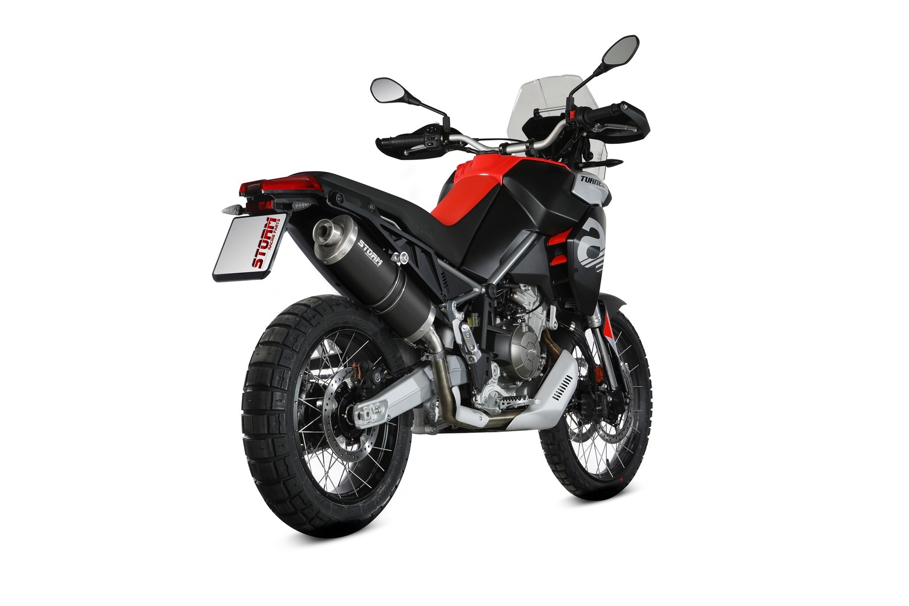 Koncovka výfuku STORM OVAL A.017.LX2B černá pro APRILIA Tuareg 660 2022-2026 - Obrázek 3