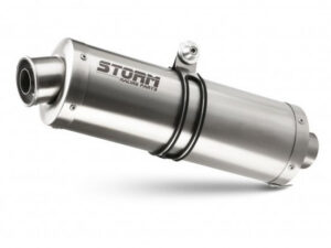Koncovka výfuku STORM OVAL E.003.LX1 Nerez pro BENELLI TRK 502 2017-2025
