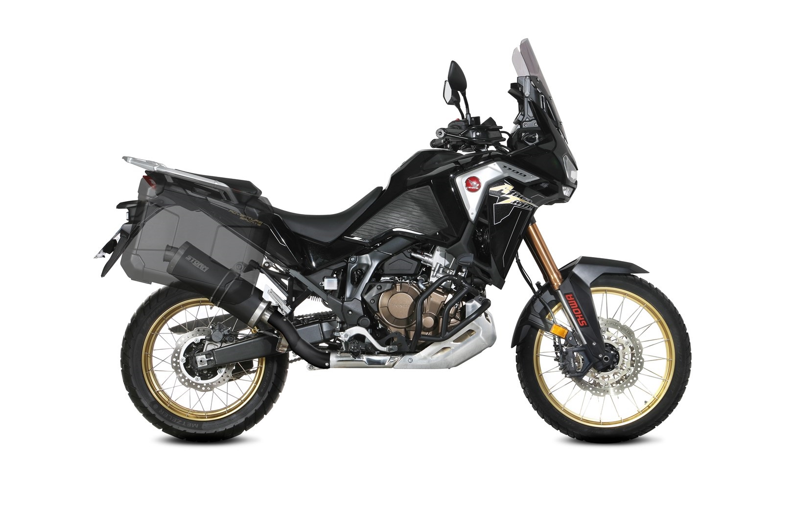 Koncovka výfuku STORM OVAL H.079.LX2B černá pro HONDA CRF 1100 L Africa Twin 2020-2026 - Obrázek 4