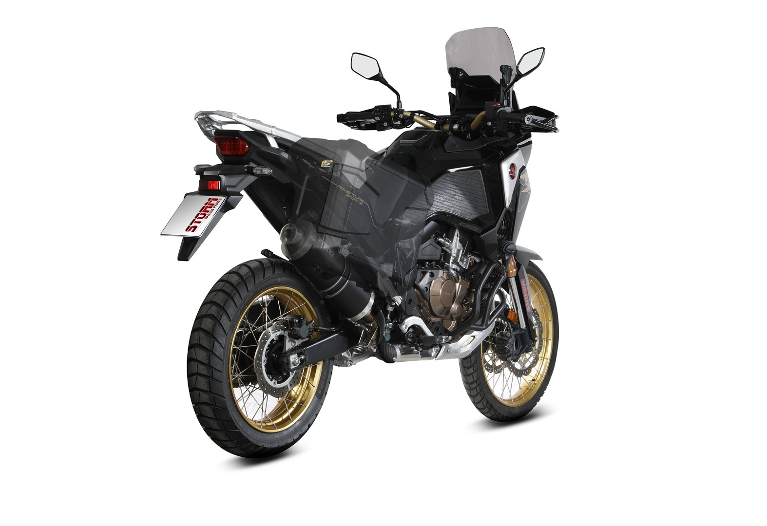 Koncovka výfuku STORM OVAL H.079.LX2B černá pro HONDA CRF 1100 L Africa Twin 2020-2026 - Obrázek 5