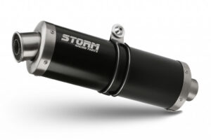 Koncovka výfuku STORM OVAL QJ.001.LX2B černá pro QJMOTOR SRT 700 / X 2024