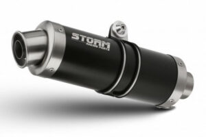 Výfuk kompletní 1x1 STORM GP S.055.LXSB Černá ocel pro SUZUKI GSX-S 125 2017-2021, SUZUKI GSX-R 125 2017-2021