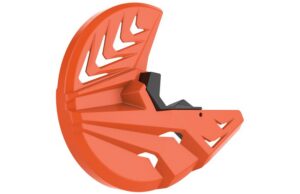 Kryt předního brzdového kotouče se spodním krytem vidlice POLISPORT PERFORMANCE 8151500003 oranžovo KTM/černá
