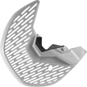 Kryt předního brzdového kotouče se spodním krytem vidlice POLISPORT PERFORMANCE 8157900002 bílá pro HONDA CRF 450 R 2010-2014, HONDA CRF 250 R 2010-2014