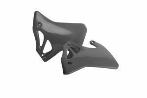 Plastové kryty chladiče POLISPORT 8410000008 Nardo šedá pro HONDA CR 125 R 1995-1997, HONDA CR 250 R 1995-1997